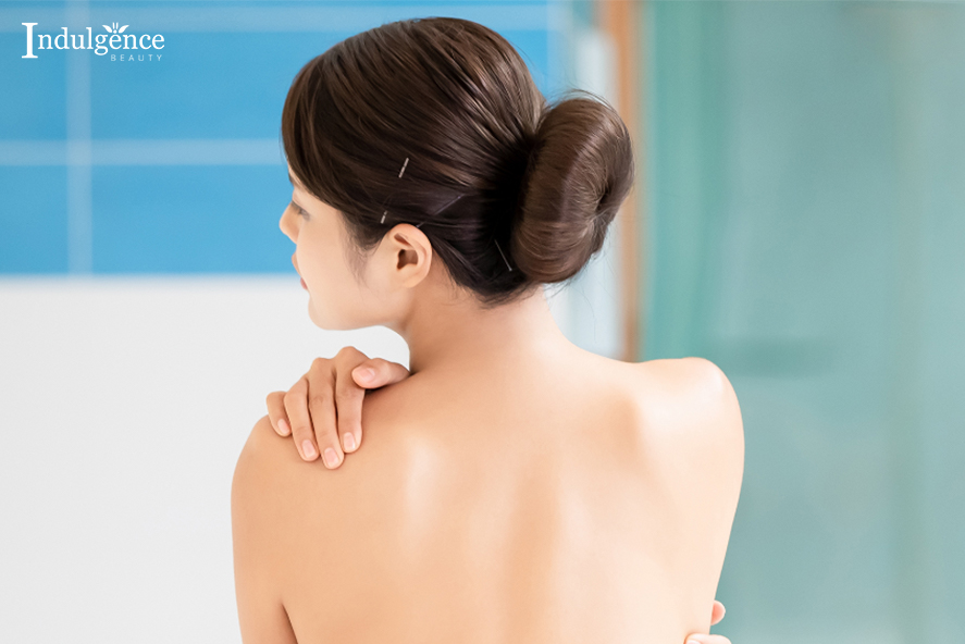 Image of a woman in her smooth skin